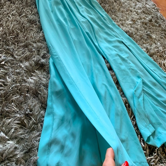 💙 Baby Blue Strapless Jumpsuit 💙 LIKE NEW - Picture 4 of 6